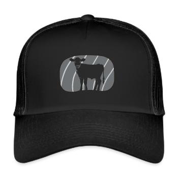 Vegan Meat Plant-Based - Trucker Cap - black/black - Front