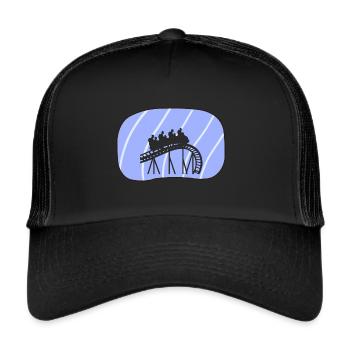 Roller Coaster Ferris Wheel Marquee - Trucker Cap - black/black - Front