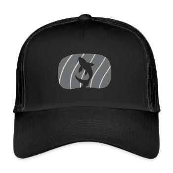 Koi Fish Japan Fish Head - Trucker Cap - black/black - Front