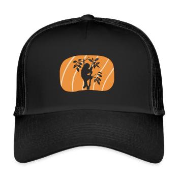 Lazy Rest - Trucker Cap - black/black - Front