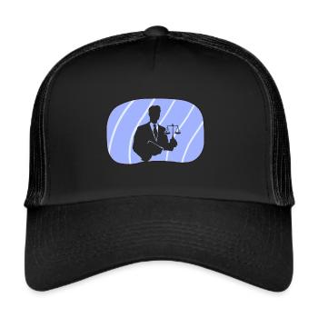 Court Lawyer - Trucker Cap - black/black - Front