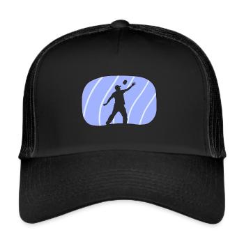 Sacs Cornhole - Casquette trucker  - noir/noir - Devant