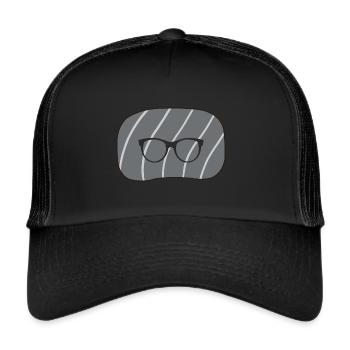 Bookworm Book Literature - Trucker Cap - black/black - Front