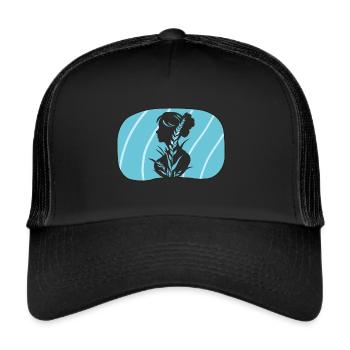 Vegan Animal Rights Gesund - Trucker Cap - Schwarz/Schwarz - Vorne