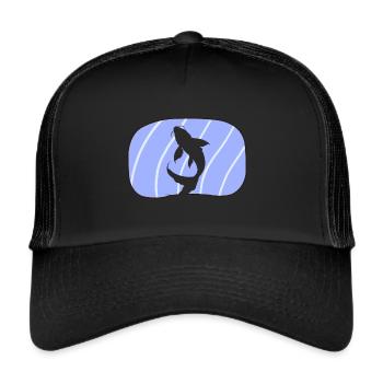 Koi Fish Fish Head - Trucker Cap - black/black - Front