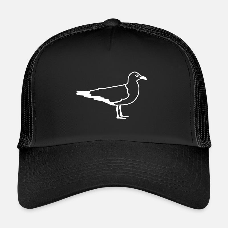 mouette - Casquette trucker  - noir/noir