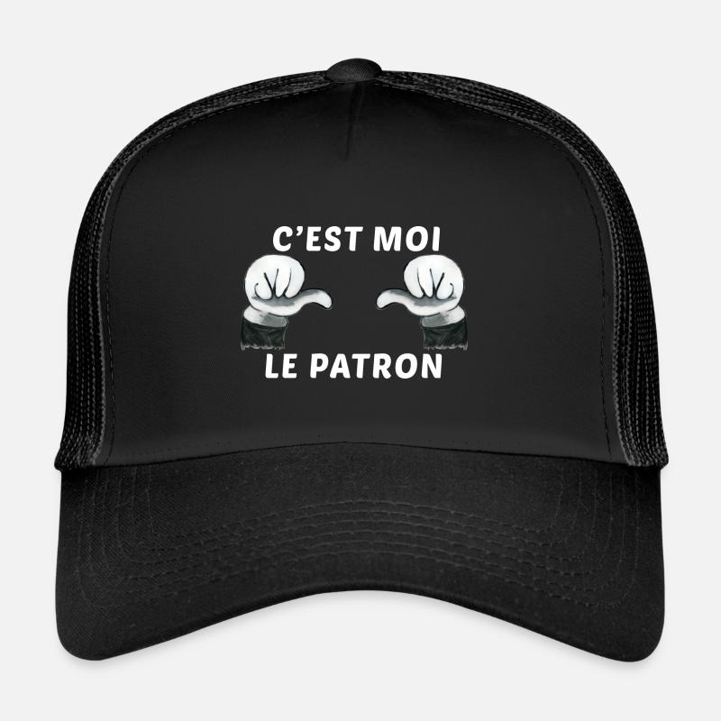c'est moi le patron - Casquette trucker  - noir/noir