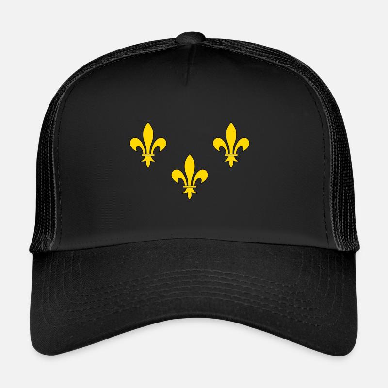 Blume der Lilien - Trucker Cap - Schwarz/Schwarz
