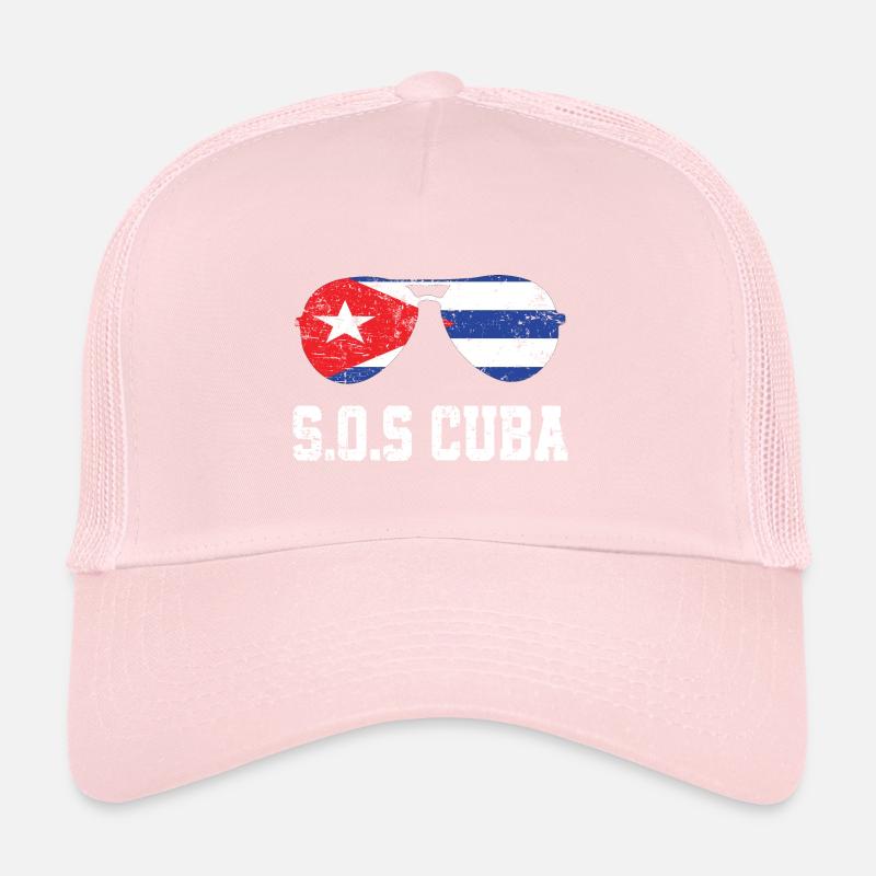 SOS Cuba drapeau Cuba drapeau Cuba libère Cuba cuban Casquette trucker 