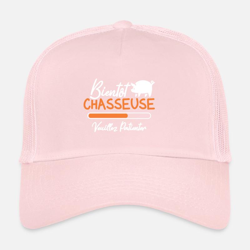Bientôt Chasseuse veuillez patienter Casquette trucker 