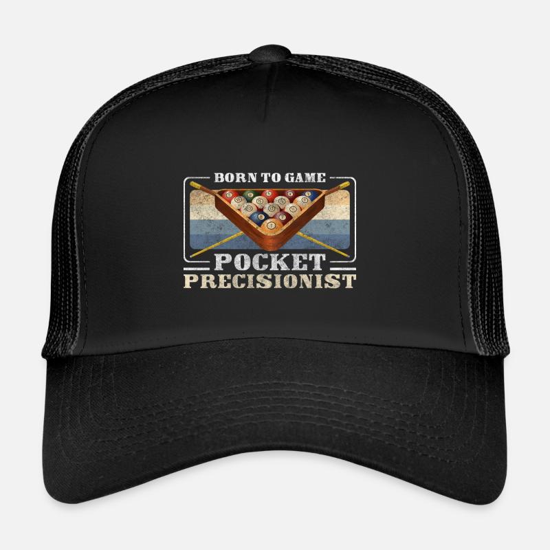 Billiard Spiel Kugeln Gewinner Trucker Cap