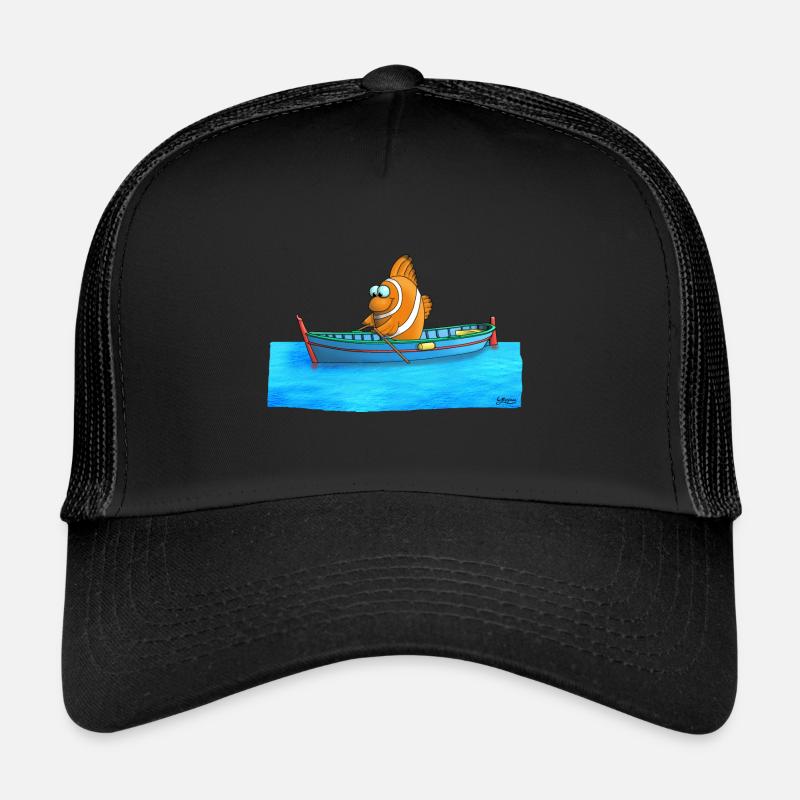 Funny clownfish - Trucker Cap - black/black