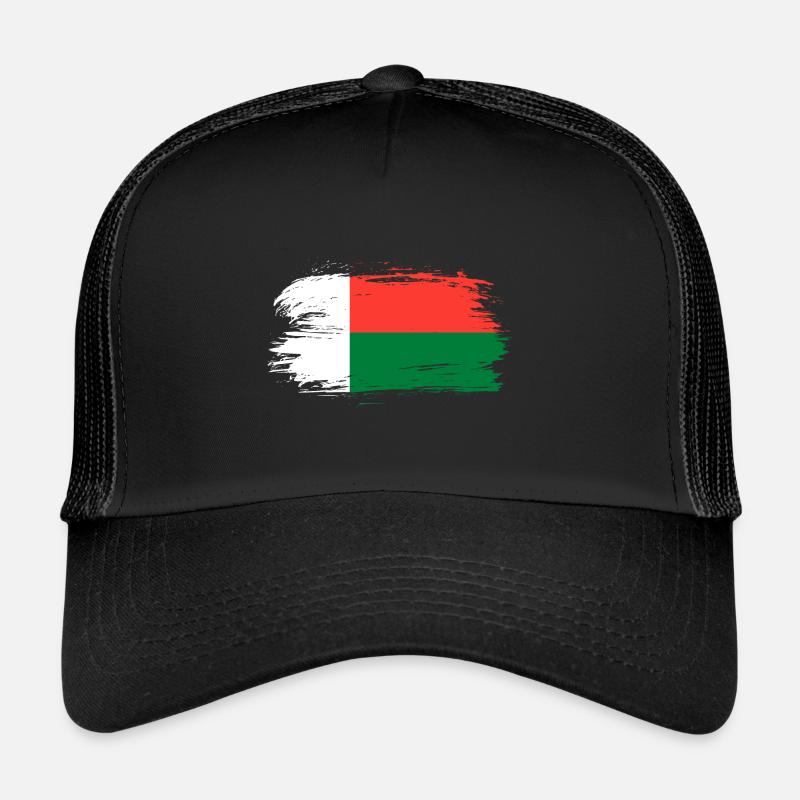 Bannière du drapeau de Madagascar Casquette trucker 