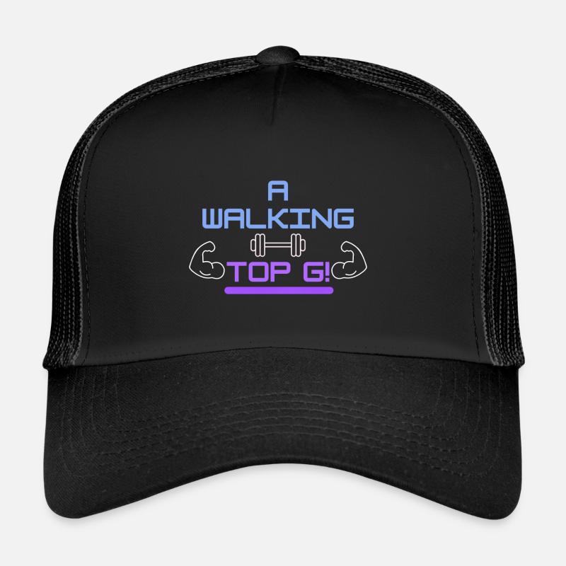 Ein wandelndes Top G! - Trucker Cap - Schwarz/Schwarz