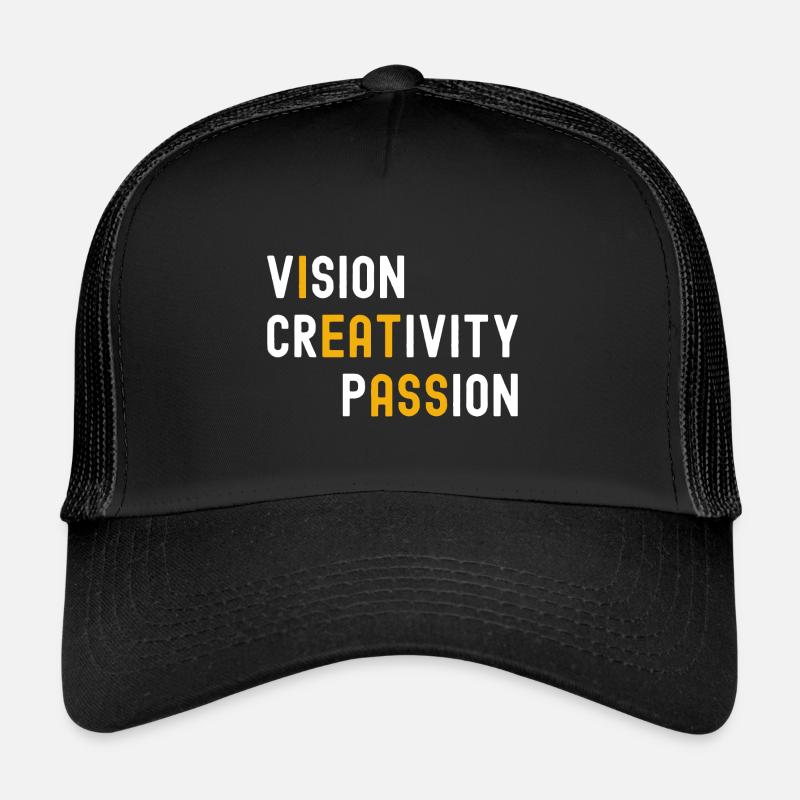 Vision Créativité Passion Blague adulte Casquette trucker 