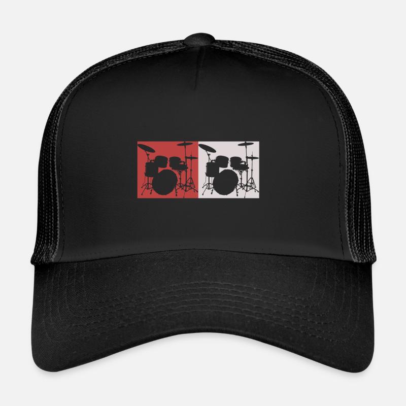 batterie - Casquette trucker  - noir/noir