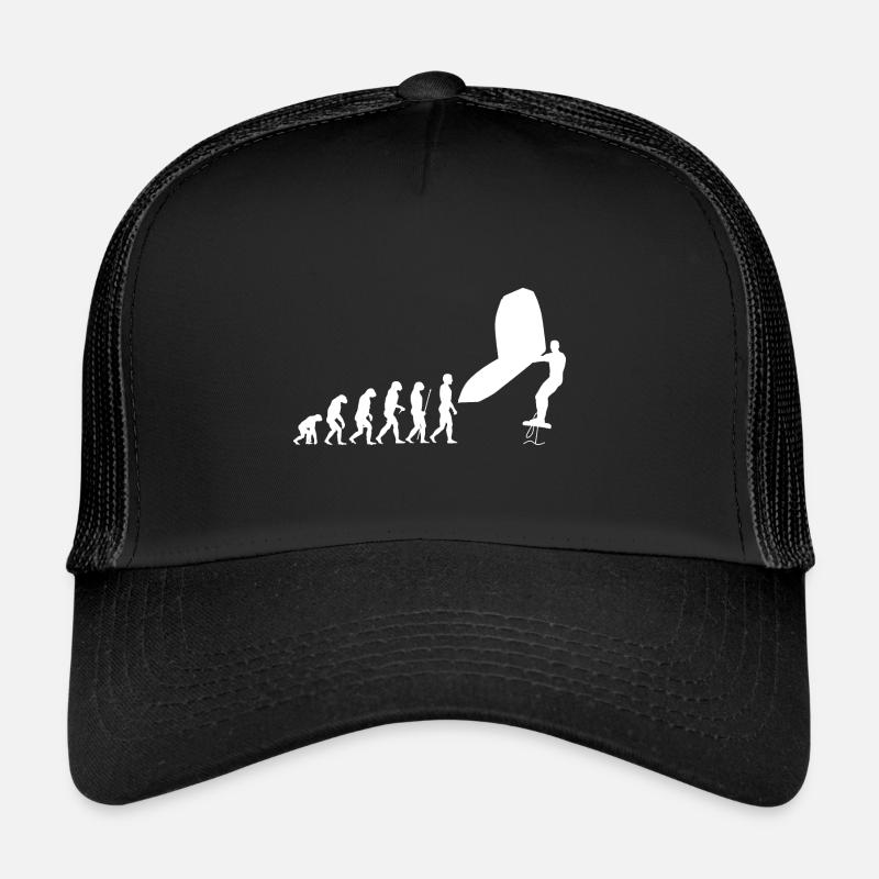 Wingsurf Evolution - Trucker Cap - Schwarz/Schwarz