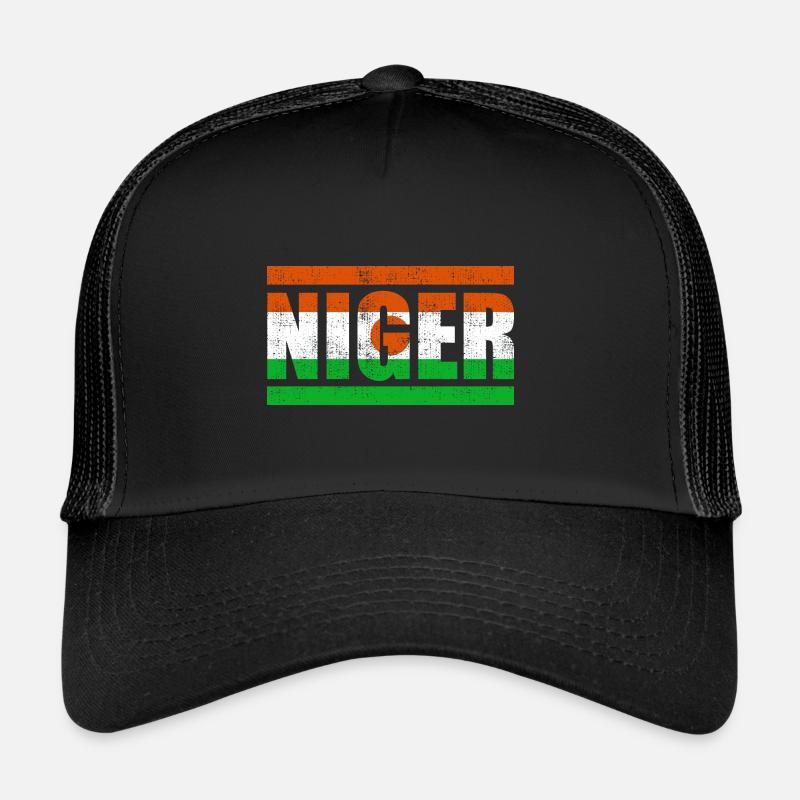 Niger - Casquette trucker  - noir/noir