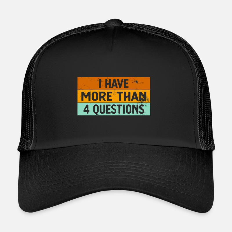Seder de Pessah J’ai plus de quatre questions Casquette trucker 