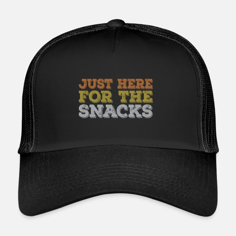 Baseball I'm Just Here For The Snacks Vintage Trucker Cap