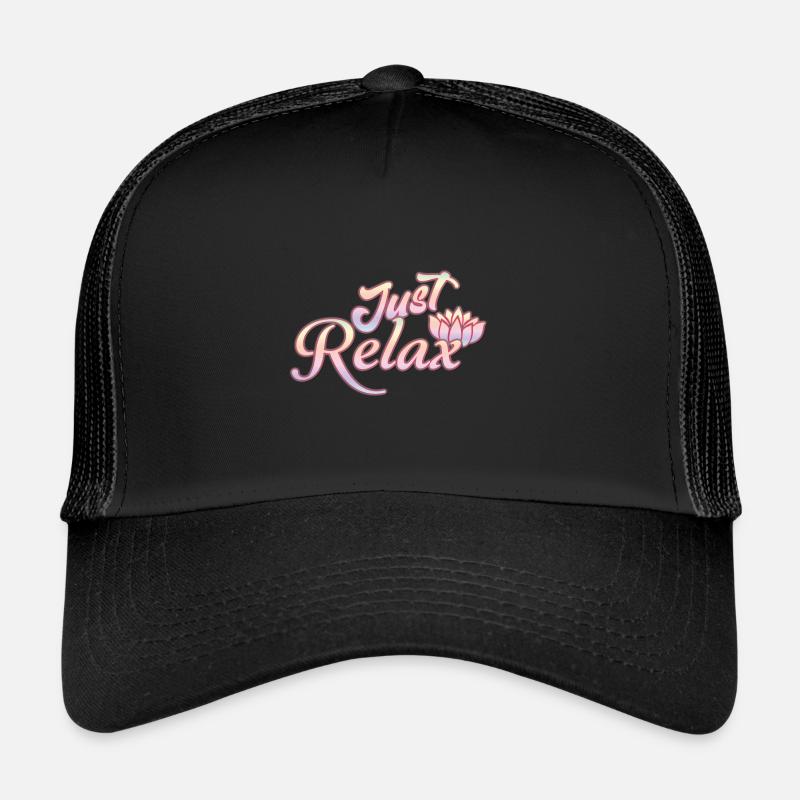 Just Relax - Trucker Cap - Schwarz/Schwarz