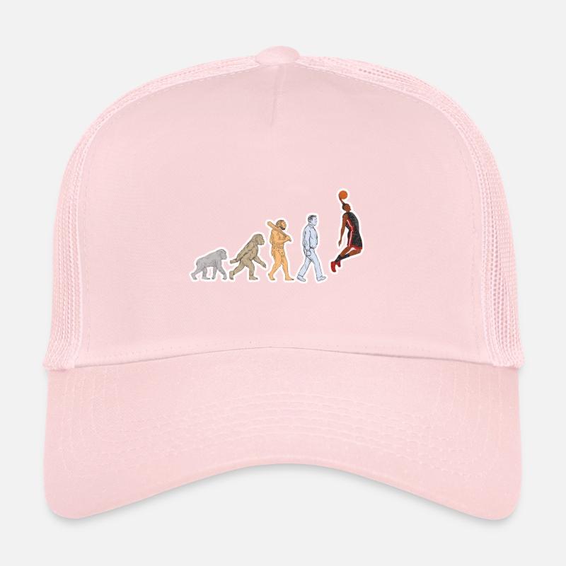 Evolution Basketball Player Grunge Trucker Cap