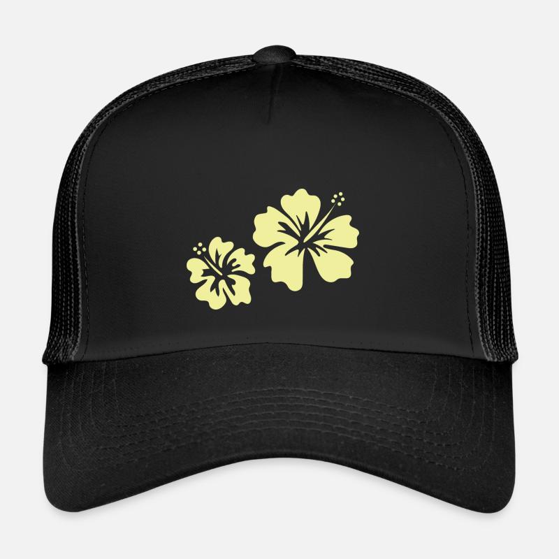 Hibiscus jaune Casquette trucker 