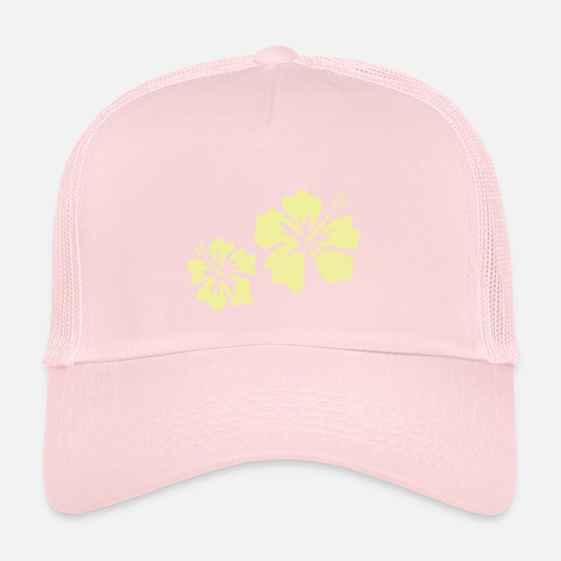 Hibiscus jaune Casquette trucker 