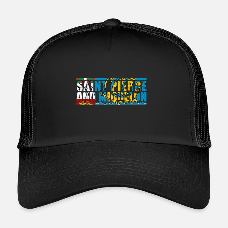 St. Pierre and Miquelon Trucker Cap