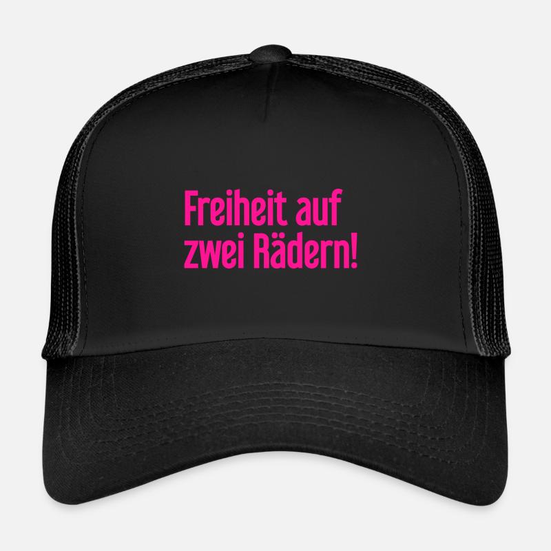 Freedom on Two Wheels - Cyclist Design Trucker Cap