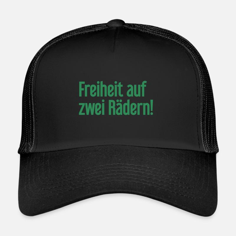 Freedom on Two Wheels - Cyclist Design Trucker Cap