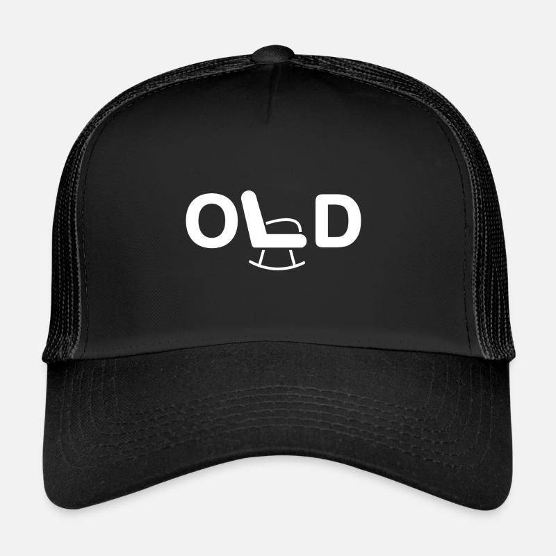 Old - Trucker Cap - Schwarz/Schwarz