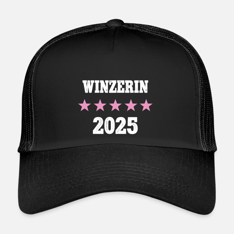 Winzerin 2025 Ausbildung Prüfung Winzer Weinbauer Trucker Cap
