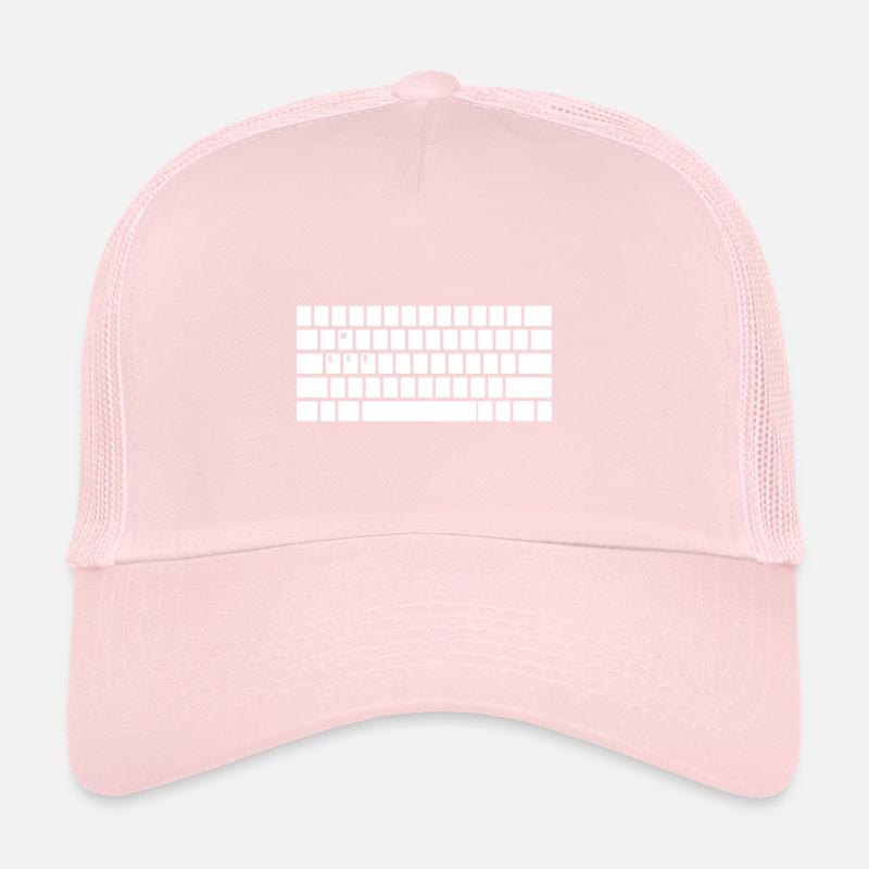 Clavier d'ordinateur WASD jeu PC multijoueur Compétences Casquette trucker 
