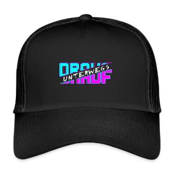 Drauf Unterwegs - Trucker Cap - Schwarz/Schwarz - Vorne