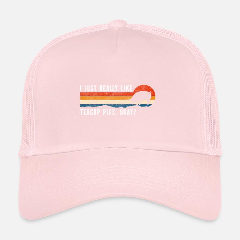 Teacup Curly Tail Pig Trucker Cap