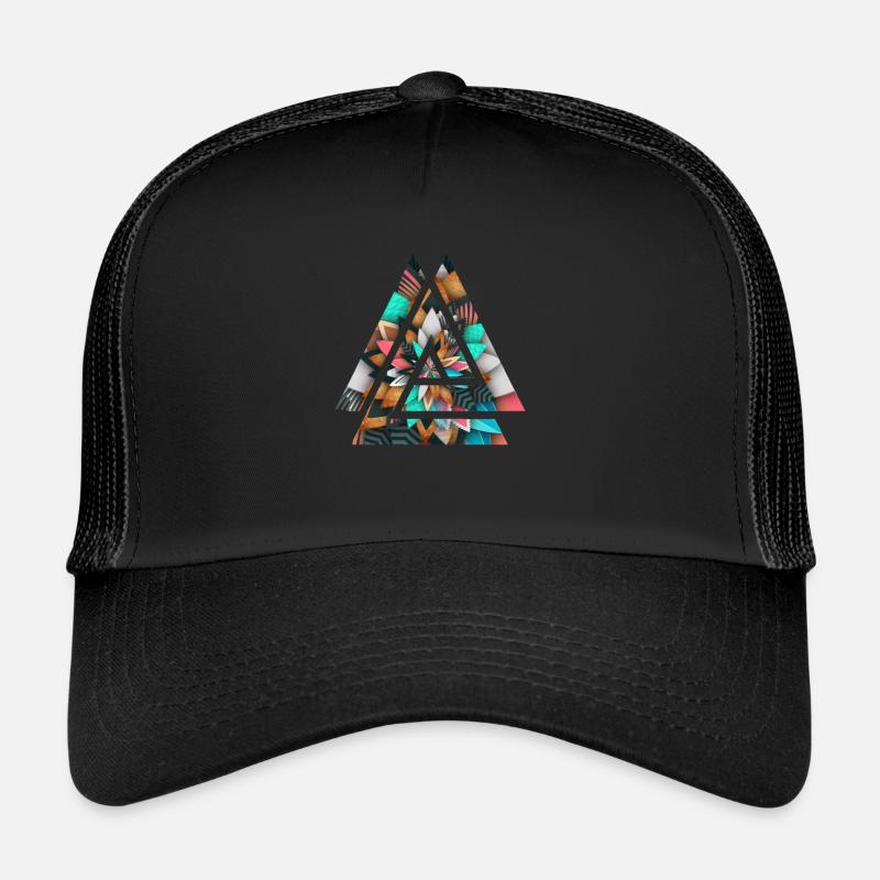Colorful design - Trucker Cap - black/black