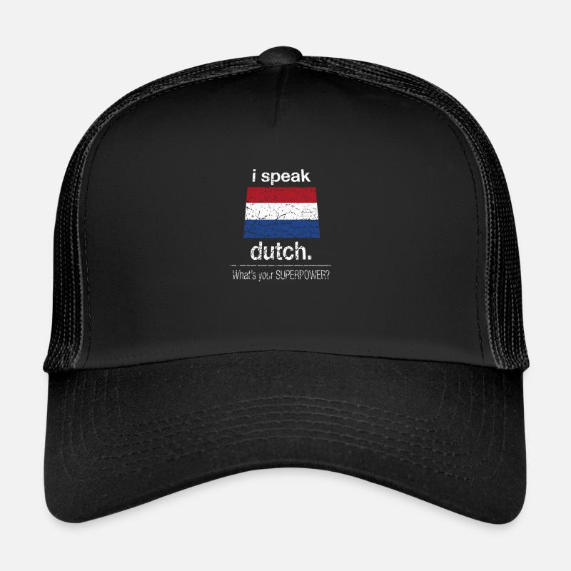 Pays-Bas Hollande Langue Superkraft Funny fun Casquette trucker 