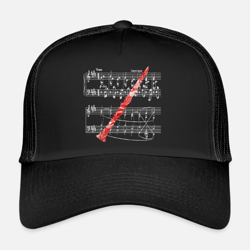 Clarinette e 9 - Casquette trucker  - noir/noir