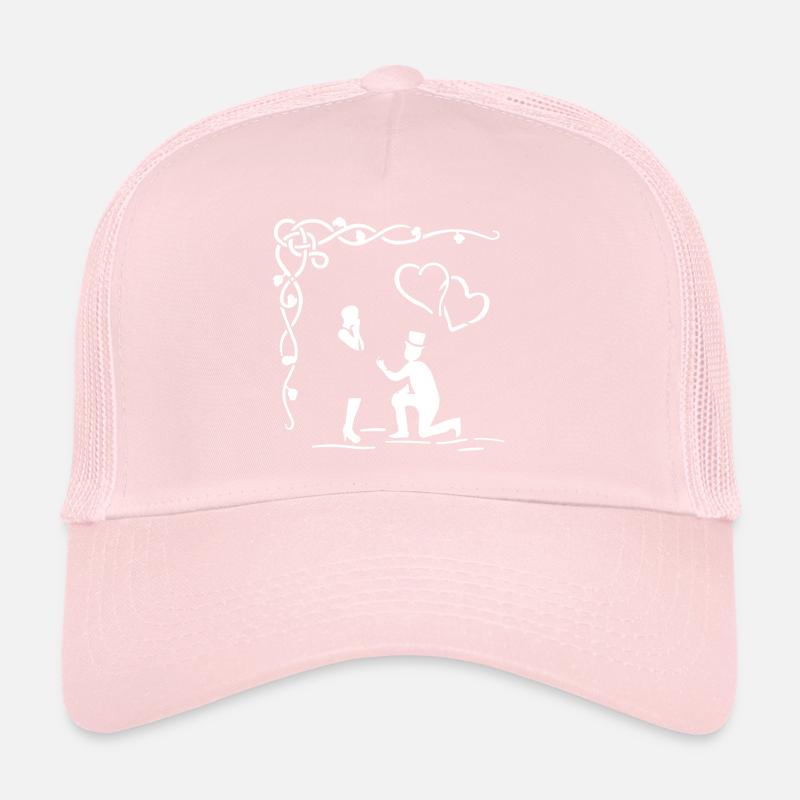 Mariage, demande en mariage, fiançailles, amour Casquette trucker 