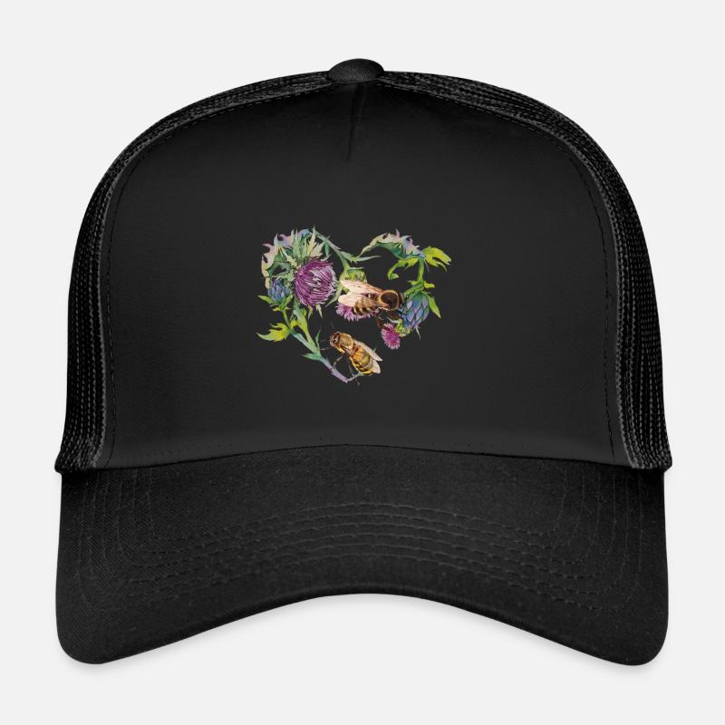Save the bees - Trucker Cap - black/black