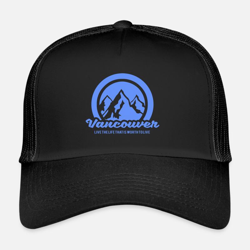 vancouver - Trucker Cap - Schwarz/Schwarz