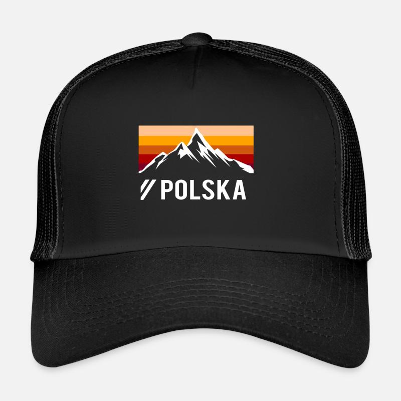 polen - Trucker Cap - Schwarz/Schwarz
