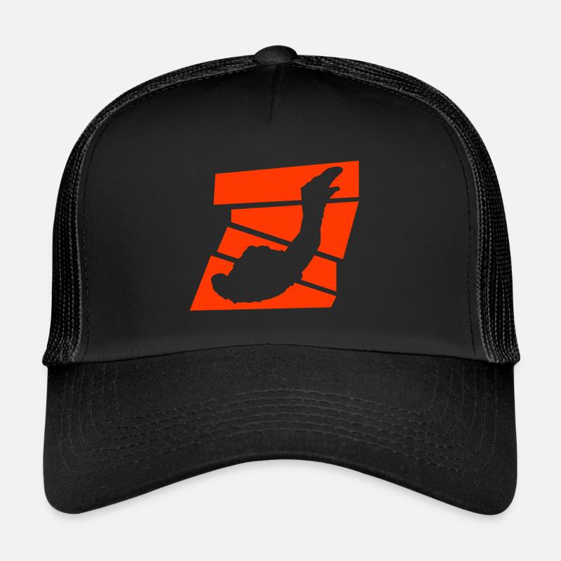Parachutisme - Casquette trucker  - noir/noir