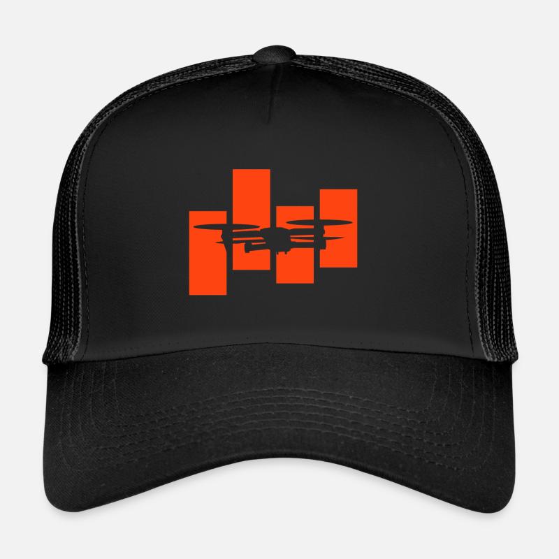 Drohne - Trucker Cap - Schwarz/Schwarz
