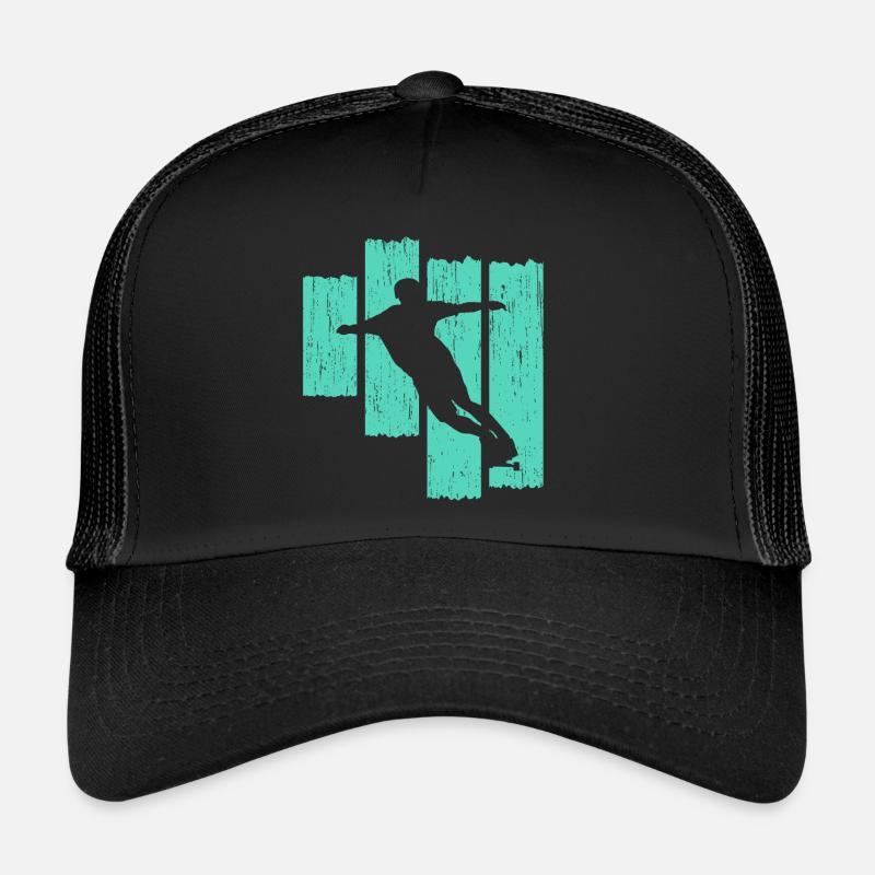 Longboard - Trucker Cap - Schwarz/Schwarz
