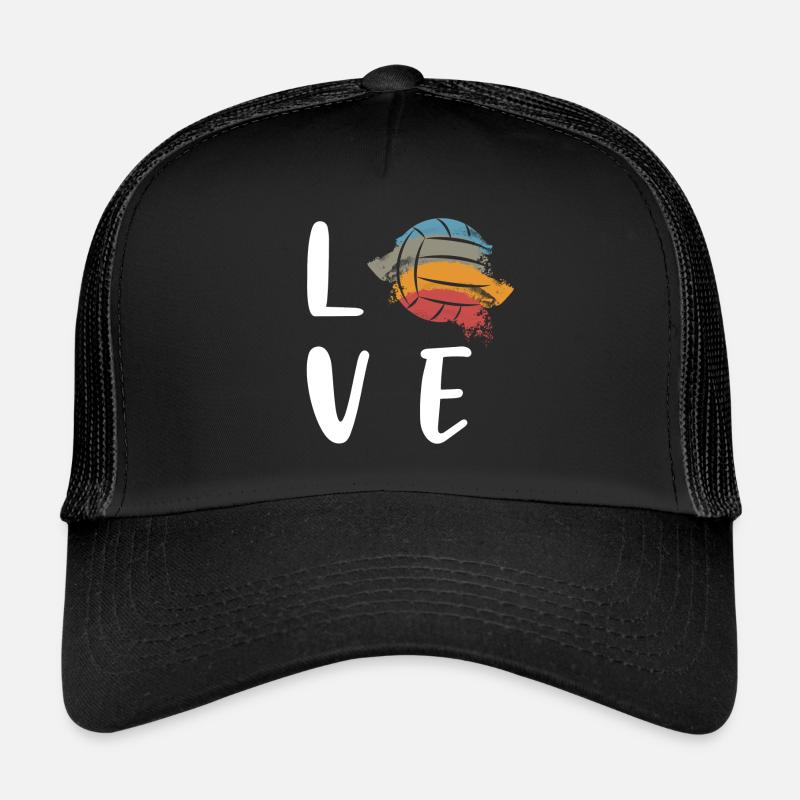 Amour volley - Casquette trucker - noir/noir