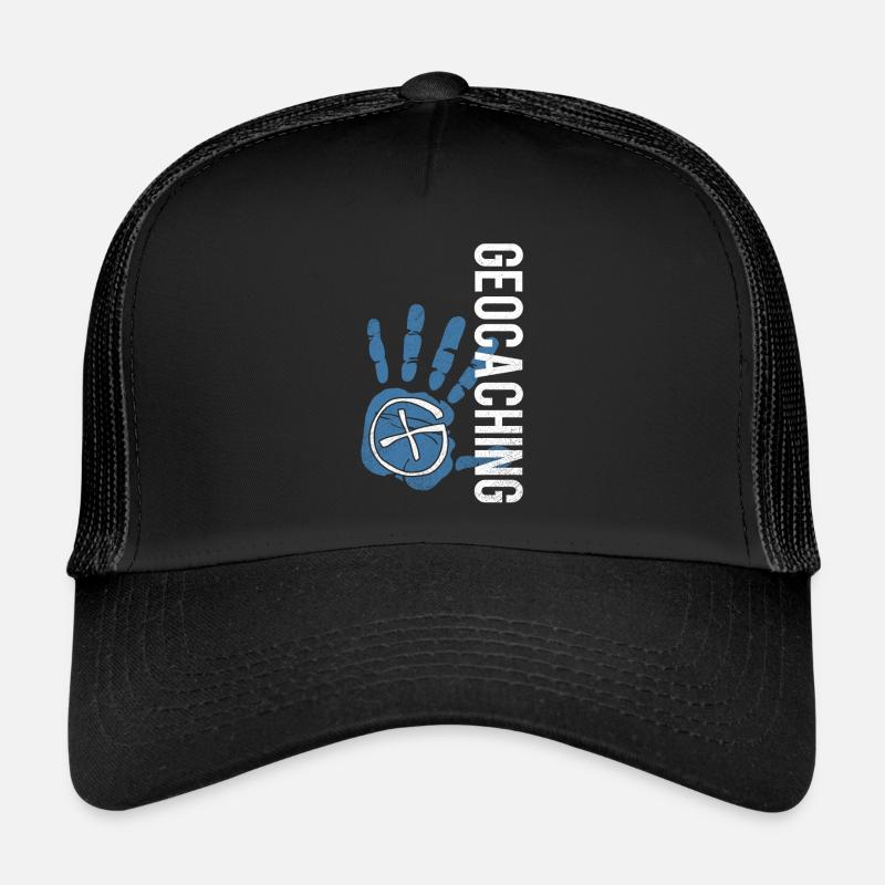 geocaching - Trucker Cap - Schwarz/Schwarz