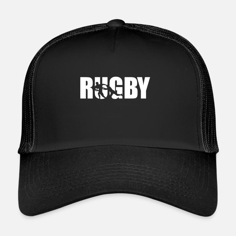 Rugby - Trucker Cap - Schwarz/Schwarz