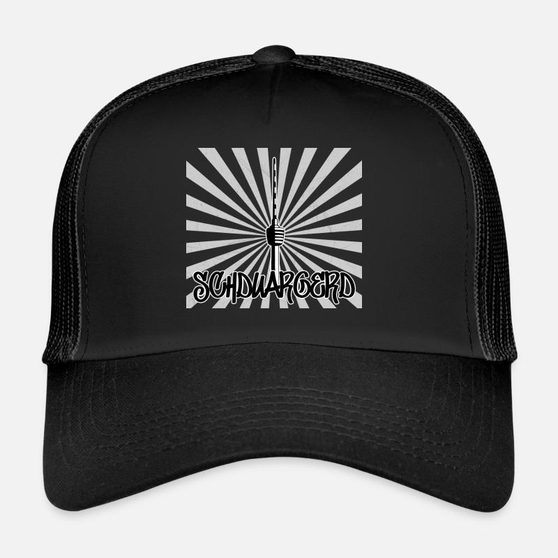 Stuttgart Fernsehturm - Trucker Cap - Schwarz/Schwarz